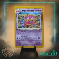 Pokemon Card - Light Slowbro Neo Destiny 51/105 Uncommon 1st Edition NM/M+ - Image 1