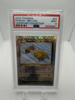 2002 POKEMON LEGENDARY COLLECTION Fearow #42 REVERSE HOLO PSA 9 - Image 1