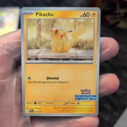The Pokemon Company Pikachu 214 Illustration Contest 2024 SV Promo Holo (EN) - Image 3