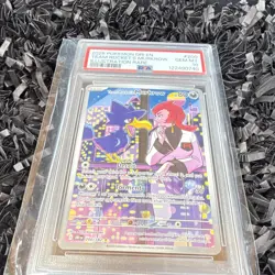 Pokemon 2025 Destined Rivals Team Rocket's Murkrow 200/182 IR Holo PSA 10 - Image 1