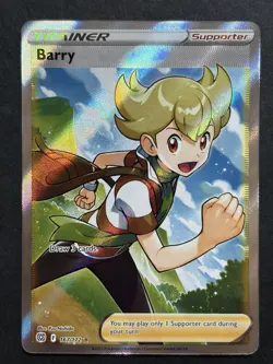 Barry 167/173 Brilliant Stars Full Art Trainer Pokemon - Image 1