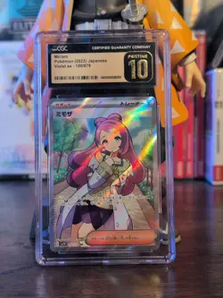 CGC PRISTINE 10 Miriam Pokemon (2023) Japanese 100/078 Violet Ex - Image 1