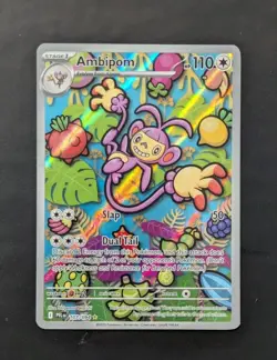 Ambipom - 107/094 Phantasmal Flames Illustration Rare Pokemon - NM - Image 1