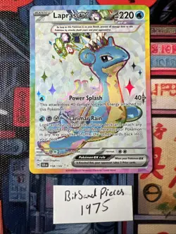 Pokemon TCG Lapras EX 158/142 Stellar Crown Full Art Ultra Rare NM - Image 3