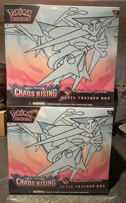Pokemon TCG Chaos Rising Pokemon Center ETB x 2 - Image 1