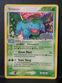 VENUSAUR REVERSE HOLO STAMP 28/100 EX CRYSTAL GUARDIAN POKEMON ENG NM - Image 1