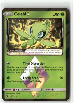 Celebi Prism Star 19/214 Holo Lost Thunder Pokemon TCG NM - Image 1