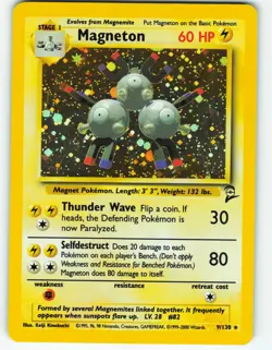 Magneton - Holo - 9/130 Base Set 2 - Pokemon TCG - 2000 - Image 1