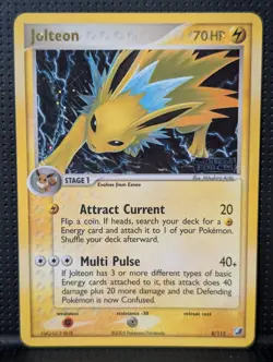 JOLTEON REVERSE HOLO STAMP 8/115 EX UNSEEN FORCES POKEMON ENGLISH NM - Image 1