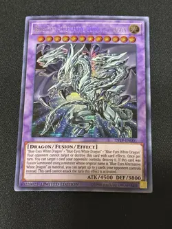 Yugioh Blue-Eyes Alternative Ultimate Dragon TN19-EN001 Prismatic Secret Rare NM - Image 1