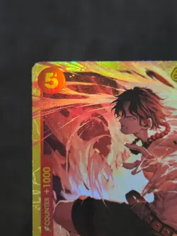 One Piece The Time of Battle Portgas D Ace OP16-118 Secret Rare SEC NM - Image 4