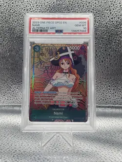 One Piece Nami Alternate Art Op02-036 Psa 10 - Image 1