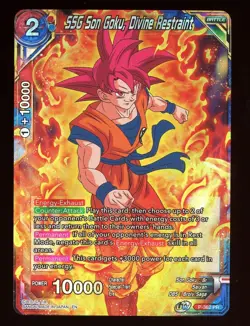 SSG Son Goku, Divine Restraint Foil Promo Dragon Ball Super Card Game DBS Heroes - Image 1