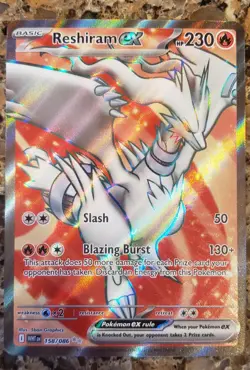 Reshiram EX Pokemon Card White Flare 230 HP Holo Rare 158/06 - Image 1