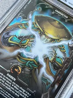 RAIDEN FOIL card - Epic Battles TCG - Mortal Kombat card game - CGC 9 graded - Image 2