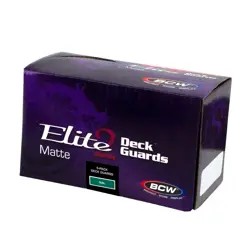 100 Teal BCW Elite Card Deck Guards Matte Pokemon Game MTG Sleeve Anti Glare New - Image 2