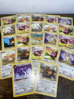 Huge (22 Cards) Basic Pokemon Card Lot - Image 1