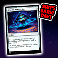 Sensei's Divining Top - Custom Art Magic: The Gathering Playtest Card - Image 1