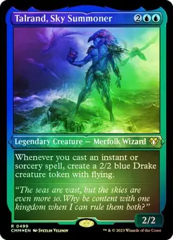 Talrand, Sky Summoner FOIL ETCHED - 0499 - Rare- Commander Masters CMM MTG - Image 1