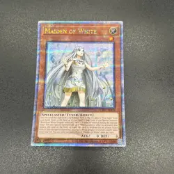YuGiOh Maiden of White CR07-AE070 Quarter Century Asian English A - Image 1
