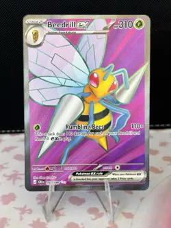 Pokemon TCG Beedrill EX 09/086 CR1EN Rare Holo 2026 310 HP Stage 2 EN - Image 1