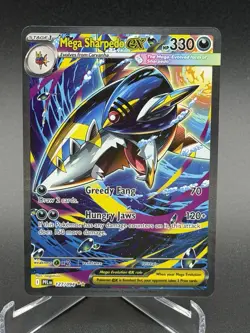 Mega Sharpedo ex 127/094 Me02: Phantasmal Flames Holo Pokemon EN - Image 1