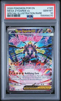 Mega Zygarde ex 2026 Pokemon Perfect Order Special Illustration Rare #120 PSA 10 - Image 1