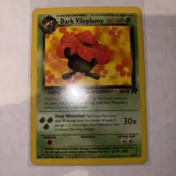 Dark Vileplume 30/82 Rare Team Rocket Pokemon Unlimited Moderately Played - Image 1