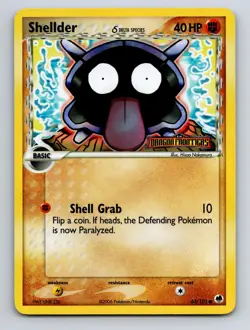 Shellder 63/101 Common Dragon Frontiers Pokemon Reverse Holo Near Mint - Image 1