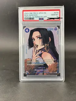 One Piece TCG Boa Hancock Op01 078 ENG PSA 10 - Image 1