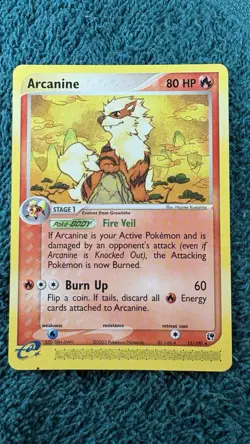 Arcanine 15/100 Sandstorm Regular. Note, Border Damage On Backup Card. As Marked - Image 2