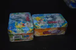 Pokemon trading card game Scarlet and Violet collection tins 44 cards plus rares - Image 1