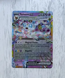 Pokemon TCG Sylveon EX Prismatic Evolutions Double Rare Holo Card 41/131 - Image 1
