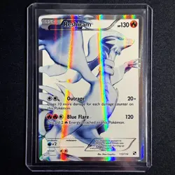 Pokemon TCG - Reshiram Full Art 113/114 Black & White Base 2011 Card - Image 1