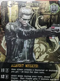 Foil Albert Wesker Character Promo Card Resident Evil Deck Building Game - Image 3