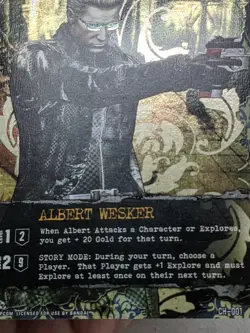 Foil Albert Wesker Character Promo Card Resident Evil Deck Building Game - Image 4