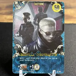 Resident Evil Deck Building Game Umbrella Corporation AC-007 Action Card - Image 1