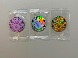 Pokemon TCG Togepi plastic Medal all types Sealed with Masterball Card - Image 1