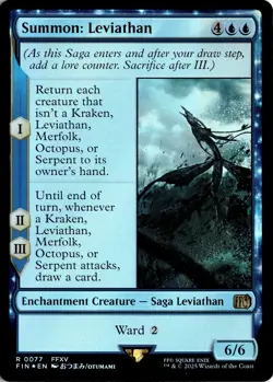 Summon: Leviathan Final Fantasy Foil Magic MTG - Image 1