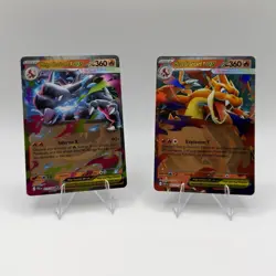 Pokemon TCG M Charizard EX Holo EX/Mega Lot of 2 XY 12/108 13/108 English - Image 1