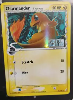 Pokemon Charmander Delta Species 49/100 Crystal Guardians Stamped LP - Image 2