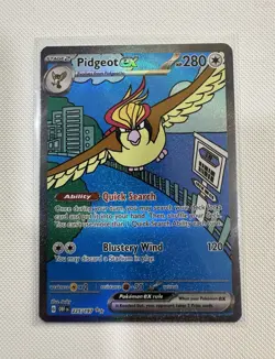 Pokemon TCG Pidgeot ex SAR 225/197 SV03 Obsidian Flames Holo Eng HP280 - Image 1