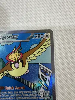 Pokemon TCG Pidgeot ex SAR 225/197 SV03 Obsidian Flames Holo Eng HP280 - Image 2