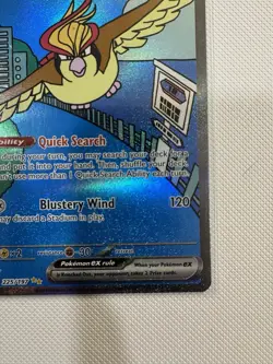 Pokemon TCG Pidgeot ex SAR 225/197 SV03 Obsidian Flames Holo Eng HP280 - Image 3