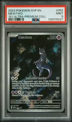 2023 POKEMON SVP EN-SV BLACK STAR PROMO #052 MEWTWO PSA 9 - Image 1