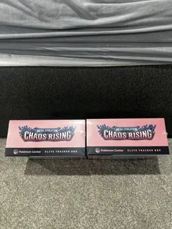 2 x Pokemon TCG Chaos Rising Pokemon Center Elite Trainer Box ETB Sealed New - Image 5