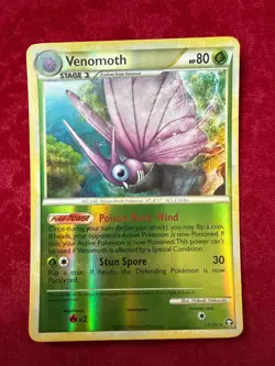 Pokemon TCG Venomoth Reverse Holo 11/102, Triumphant (NM) - Image 1