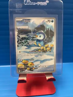 Pokemon Piplup 098/094 Illustration Rare IR Phantasmal Flames Mint - Image 1
