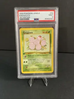 1999 Pokemon Jungle 1st Edition Exeggcute 52/64 PSA 9 - Image 1