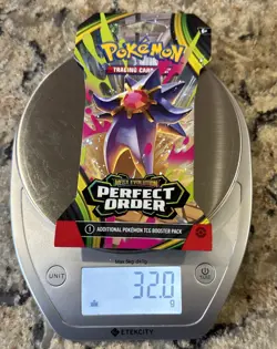 HEAVY! GOD PACKUU SIRUU 32g Perfect Order Pokemon TCG Sleeved Booster (SEALED) - Image 1